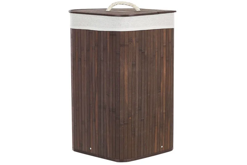 Pyykkikorit Matara Tumma puu/valkoinen - Tumma puu/valkoinen - Talo & remontointi - Keittiö & kylpyhuone - Keittiö & kodinhoitohuone - Kuivaus & pesutarvikkeet - Pyykkikori