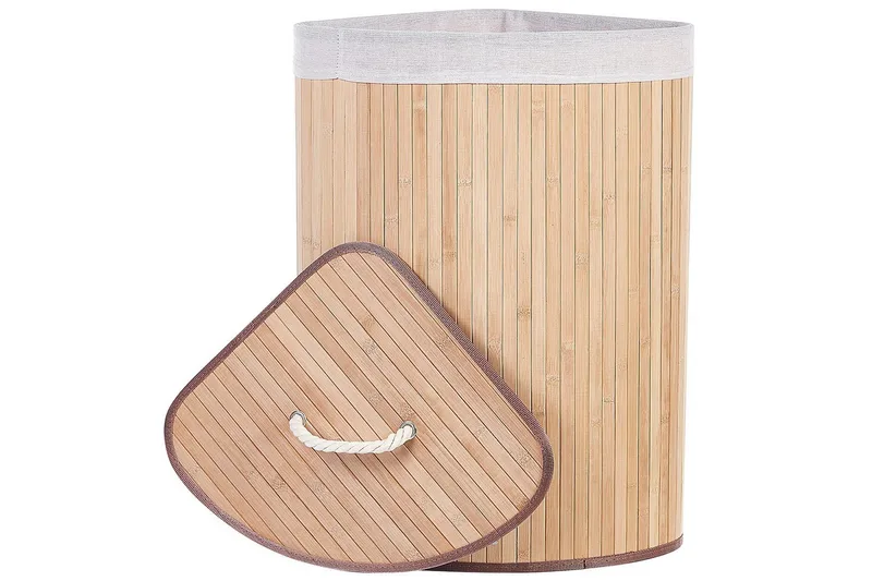 Pyykkikorit Matara Vaalea puu/valkoinen - Vaalea puu/valkoinen - Talo & remontointi - Keittiö & kylpyhuone - Keittiö & kodinhoitohuone - Kuivaus & pesutarvikkeet - Pyykkikori