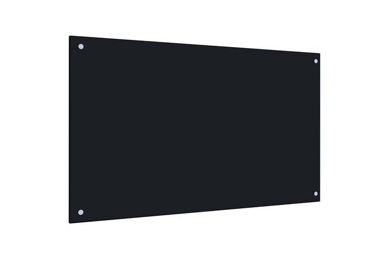 Keittiön roiskesuoja musta 100x60 cm karkaistu lasi - Musta - Talo & remontointi - Keittiö & kylpyhuone - Keittiö & kodinhoitohuone - Työtaso & keittiötaso