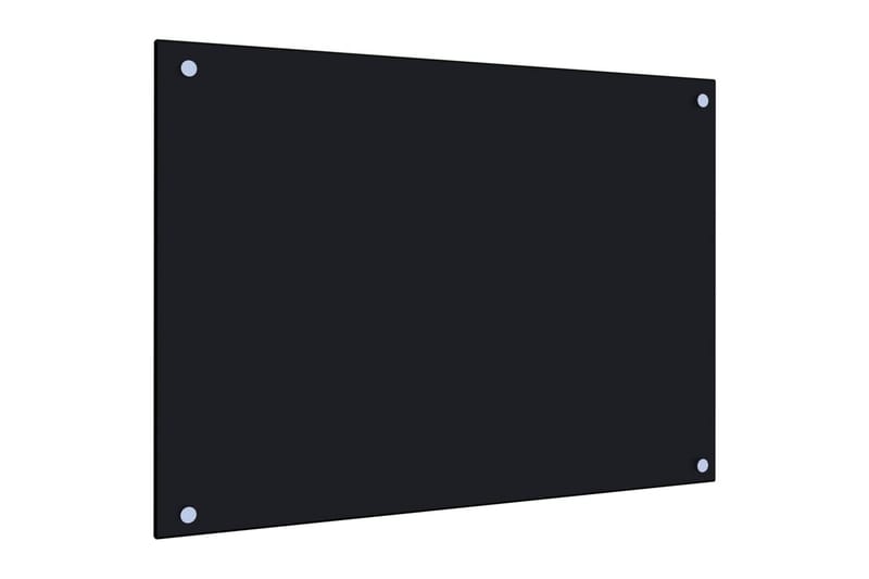 Keittiön roiskesuoja musta 70x50 cm karkaistu lasi - Musta - Talo & remontointi - Keittiö & kylpyhuone - Keittiö & kodinhoitohuone - Työtaso & keittiötaso