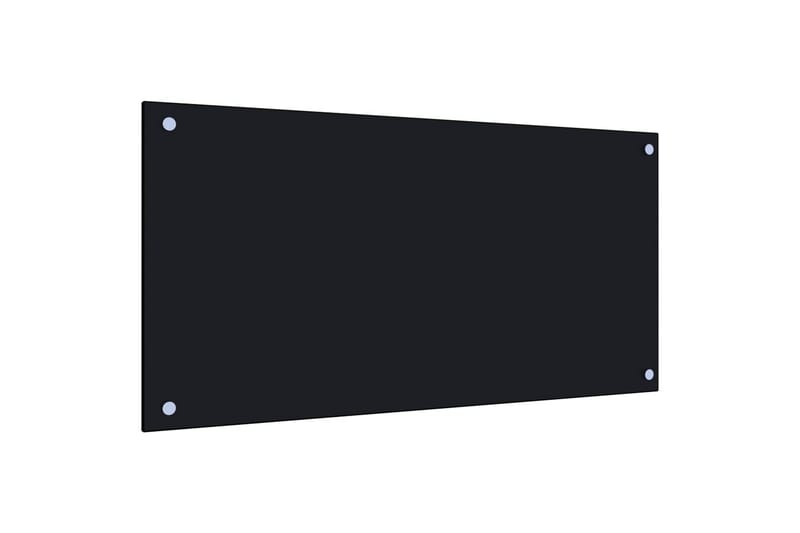 Keittiön roiskesuoja musta 80x40 cm karkaistu lasi - Musta - Talo & remontointi - Keittiö & kylpyhuone - Keittiö & kodinhoitohuone - Työtaso & keittiötaso