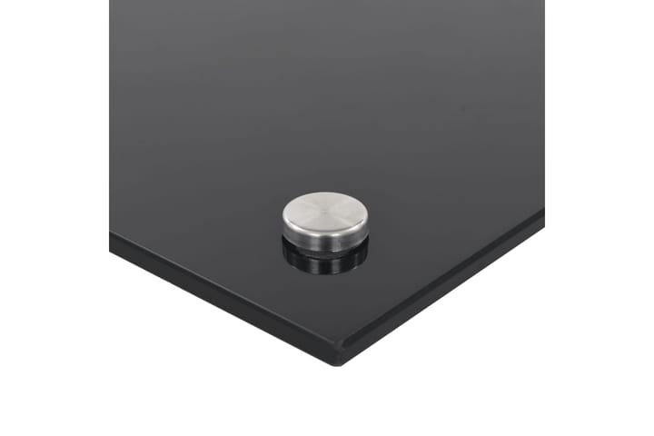 Keittiön roiskesuoja musta 80x40 cm karkaistu lasi - Musta - Työtaso & keittiötaso