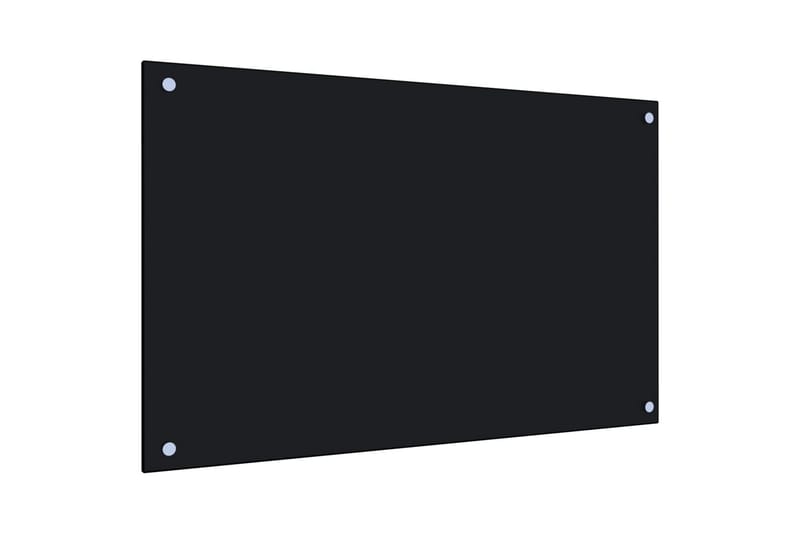Keittiön roiskesuoja musta 80x50 cm karkaistu lasi - Musta - Talo & remontointi - Keittiö & kylpyhuone - Keittiö & kodinhoitohuone - Työtaso & keittiötaso