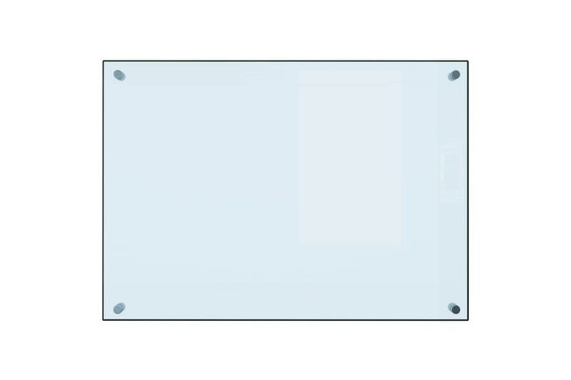 Keittiön roiskesuoja valkoinen 70x50 cm karkaistu lasi - Valkoinen - Talo & remontointi - Keittiö & kylpyhuone - Keittiö & kodinhoitohuone - Työtaso & keittiötaso