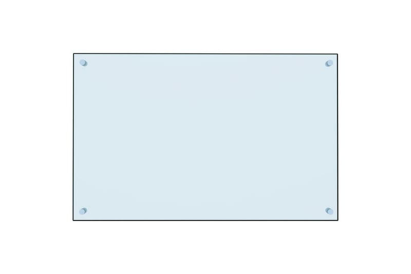 Keittiön roiskesuoja valkoinen 80x50 cm karkaistu lasi - Valkoinen - Talo & remontointi - Keittiö & kylpyhuone - Keittiö & kodinhoitohuone - Työtaso & keittiötaso