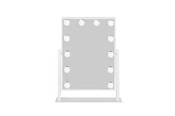 Glow Lille meikkipeili jalustalla 36,5 cm LED-valaistuksella Holywood peili - Valkoinen - Talo & remontointi - Keittiö & kylpyhuone - Kylpyhuone - Kylpyhuonetarvikkeet