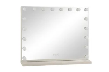 Glow suuri valaistu meikkipeili 80 cm – Hollywood-peili USB-latauksella - Beige - Talo & remontointi - Keittiö & kylpyhuone - Kylpyhuone - Kylpyhuonetarvikkeet