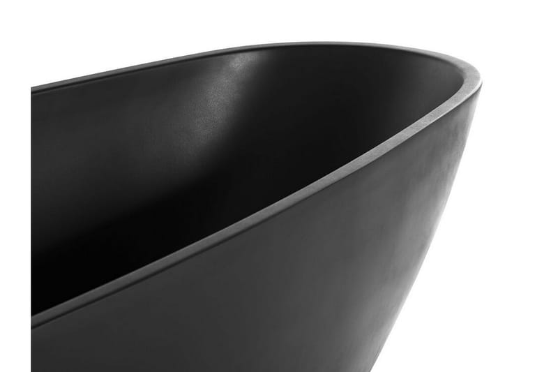 Vapaasti seisova kylpyamme 170 x 80 cm mattamusta GUIANA - Musta - Talo & remontointi - Keittiö & kylpyhuone - Kylpyhuone - Kylpyammeet - Vapaasti seisovat ammeet