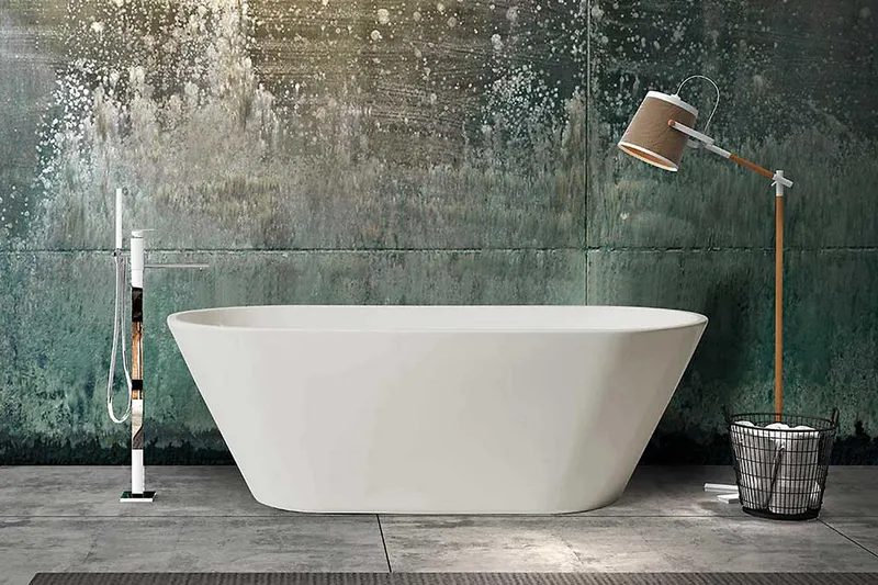 Badkar Bathlife Vit 70x58 cm - Talo & remontointi - Keittiö & kylpyhuone - Kylpyhuone - Kylpyammeet - Vapaasti seisovat ammeet