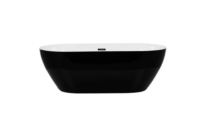 Badkar Beliani Carrera Svart/Silver, 75x150x58 cm Black||Silver - Talo & remontointi - Keittiö & kylpyhuone - Kylpyhuone - Kylpyammeet - Vapaasti seisovat ammeet