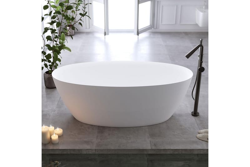 Istuma-amme Bathlife Sund 170 cm - Matta Valkoinen - Talo & remontointi - Keittiö & kylpyhuone - Kylpyhuone - Kylpyammeet - Istuma-ammeet