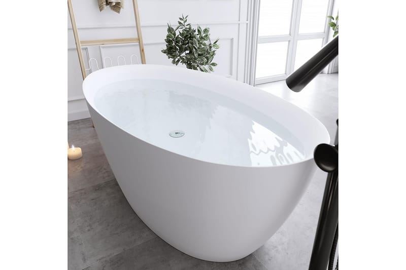 Istuma-amme Bathlife Sund 170 cm - Matta Valkoinen - Talo & remontointi - Keittiö & kylpyhuone - Kylpyhuone - Kylpyammeet - Istuma-ammeet
