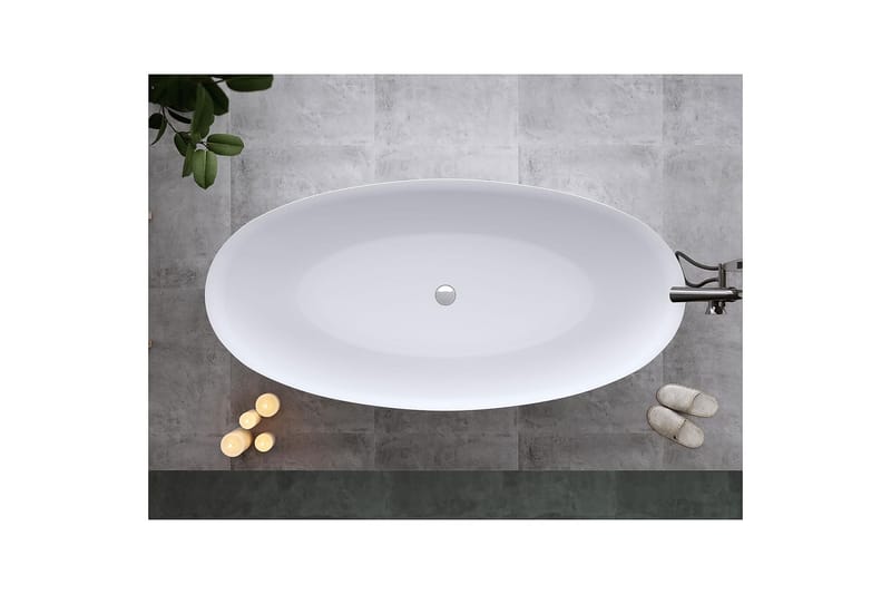 Istuma-amme Bathlife Sund 170 cm - Matta Valkoinen - Talo & remontointi - Keittiö & kylpyhuone - Kylpyhuone - Kylpyammeet - Istuma-ammeet