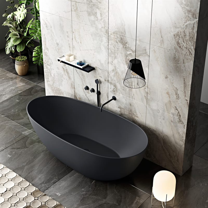 Kylpyamme Bathlife Klok musta - Talo & remontointi - Keittiö & kylpyhuone - Kylpyhuone - Kylpyammeet - Istuma-ammeet