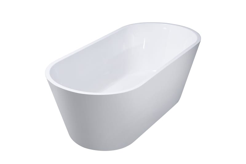 Lykke Kylpyamme Polar Deluxe 160x75x58 cm - Valkoinen - Talo & remontointi - Keittiö & kylpyhuone - Kylpyhuone - Kylpyammeet - Vapaasti seisovat ammeet