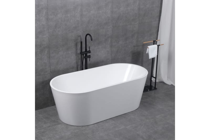 Lykke Kylpyamme Polar Deluxe 160x75x58 cm - Valkoinen - Talo & remontointi - Keittiö & kylpyhuone - Kylpyhuone - Kylpyammeet - Vapaasti seisovat ammeet