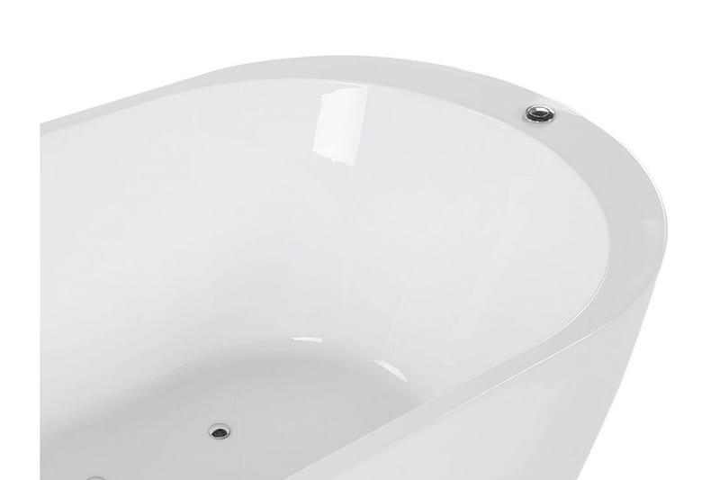 Poreamme Vapaastiseisova LED-valaistuksella NEVIS - Valkoinen - Talo & remontointi - Keittiö & kylpyhuone - Kylpyhuone - Kylpyammeet - Poreammeet & hierovat ammeet