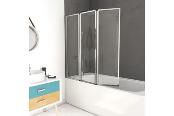 Kylpyammeseinä Almunge 125x143 cm - Hopea - Talo & remontointi - Keittiö & kylpyhuone - Kylpyhuone - Kylpyammeet - Suihkuseinälliset ammeet