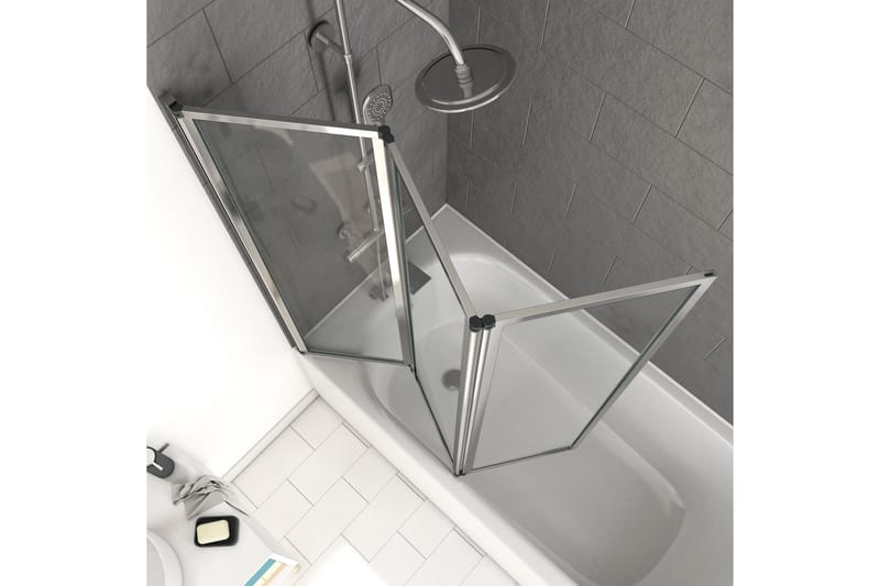 Kylpyammeseinä Almunge 125x143 cm - Hopea - Talo & remontointi - Keittiö & kylpyhuone - Kylpyhuone - Kylpyammeet - Suihkuseinälliset ammeet