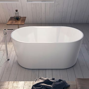 Bathlife Hipp -kylpyamme 141 cm soikea vapaasti seisova - Valkoinen - Talo & remontointi - Keittiö & kylpyhuone - Kylpyhuone - Kylpyammeet - Vapaasti seisovat ammeet