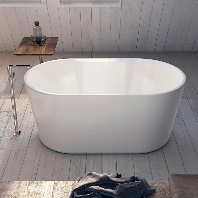 Bathlife Hipp -kylpyamme 141 cm soikea vapaasti seisova, Valkoinen