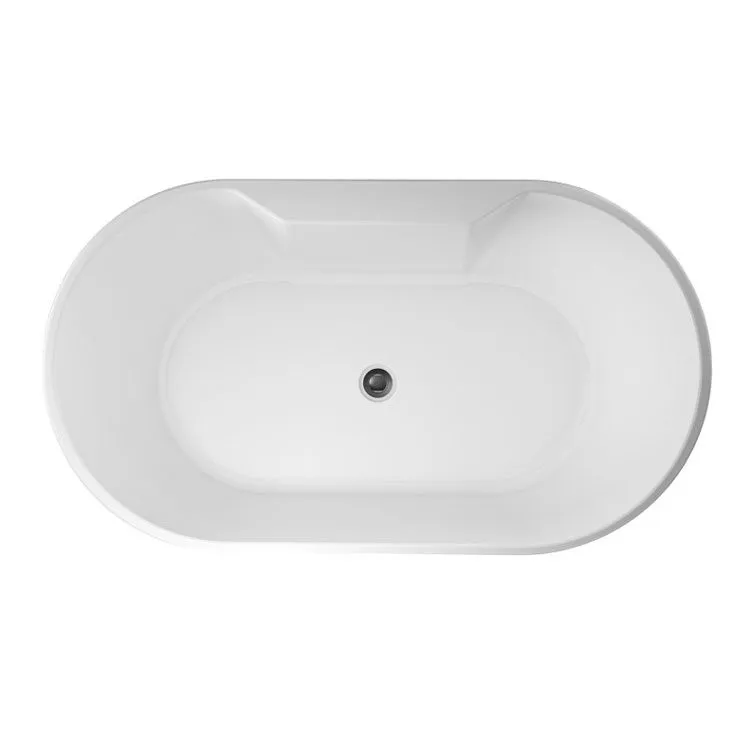 Bathlife Hipp -kylpyamme 141 cm soikea vapaasti seisova - Valkoinen - Talo & remontointi - Keittiö & kylpyhuone - Kylpyhuone - Kylpyammeet - Vapaasti seisovat ammeet