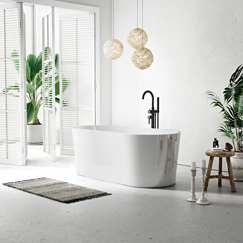 Bathlife Ideal -kylpyamme, vapaasti seisova, pyöreä