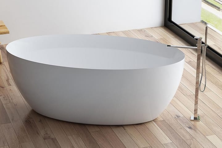 Bathlife Modern Kylpyamme 160 cm Soikea Vapaasti seisova - Valkoinen - Vapaasti seisovat ammeet