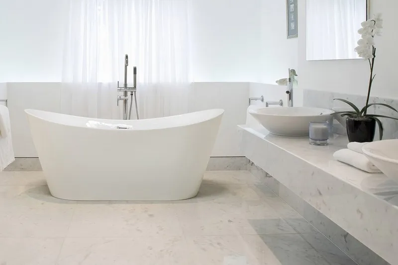 Kylpyamme Antigua 170 cm - Valkoinen - Talo & remontointi - Keittiö & kylpyhuone - Kylpyhuone - Kylpyammeet - Vapaasti seisovat ammeet