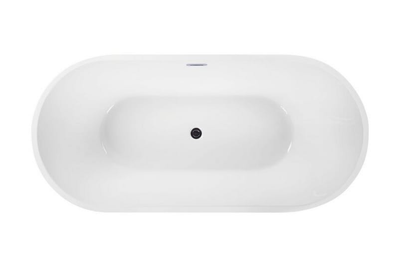 Kylpyamme Navamures Vapaasti seisova - Valkoinen - Talo & remontointi - Keittiö & kylpyhuone - Kylpyhuone - Kylpyammeet - Vapaasti seisovat ammeet