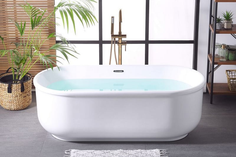 Kylpyamme Vallenne Vapaasti seisova - Valkoinen - Talo & remontointi - Keittiö & kylpyhuone - Kylpyhuone - Kylpyammeet - Vapaasti seisovat ammeet