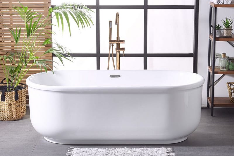 Kylpyamme Vallenne Vapaasti seisova - Valkoinen - Talo & remontointi - Keittiö & kylpyhuone - Kylpyhuone - Kylpyammeet - Vapaasti seisovat ammeet