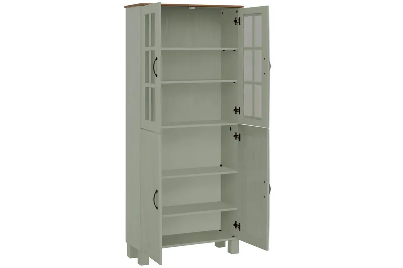 Alby Korkea Kaappi Kylpyhuoneeseen 130x75x30 cm - Vihreä - Talo & remontointi - Keittiö & kylpyhuone - Kylpyhuone - Kylpyhuonekalusteet - Kylpyhuonekaapit