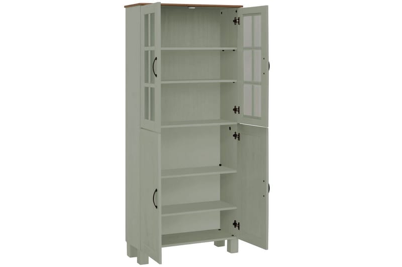 Alby Korkea Kaappi Kylpyhuoneeseen 130x75x30 cm - Vihreä - Talo & remontointi - Keittiö & kylpyhuone - Kylpyhuone - Kylpyhuonekalusteet - Kylpyhuonekaapit