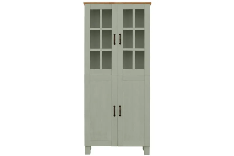 Alby Korkea Kaappi Kylpyhuoneeseen 130x75x30 cm - Vihreä - Talo & remontointi - Keittiö & kylpyhuone - Kylpyhuone - Kylpyhuonekalusteet - Kylpyhuonekaapit