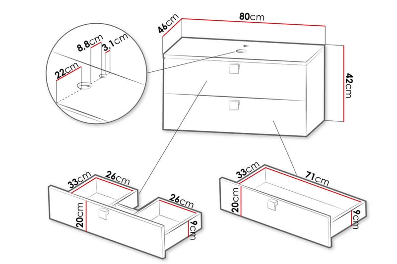 Alima Allaskaappi - Talo & remontointi - Keittiö & kylpyhuone - Kylpyhuone - Kylpyhuonekalusteet - Allaskaappi