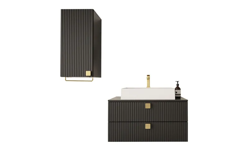 Alima Kalustesarja - kylpyhuone, Musta