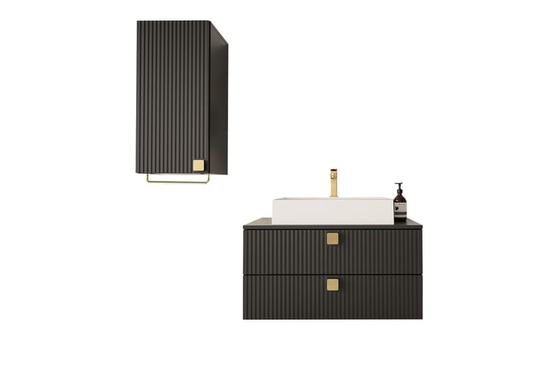 Alima Kalustesarja - kylpyhuone, Musta