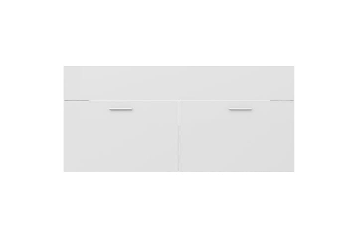 Allaskaappi 100x38,5x46 cm - Valkoinen Korkeakiilto - Allaskaappi