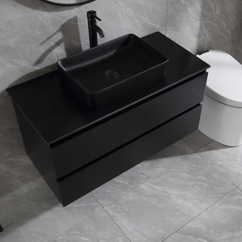 Allaskaappi Bathlife Extas, musta - Talo & remontointi - Keittiö & kylpyhuone - Kylpyhuone - Kylpyhuonekalusteet - Allaskaappi
