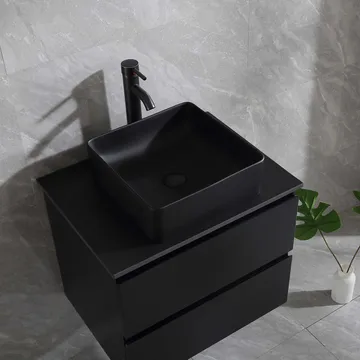 Allaskaappi Bathlife Extas, musta - Talo & remontointi - Keittiö & kylpyhuone - Kylpyhuone - Kylpyhuonekalusteet - Allaskaappi