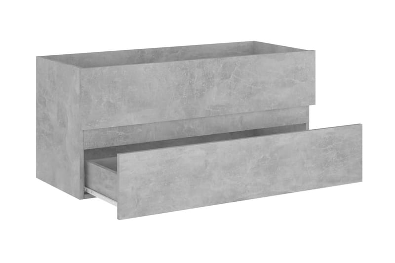 Allaskaappi betoninharmaa 100x38,5x45 cm lastulevy - Talo & remontointi - Keittiö & kylpyhuone - Kylpyhuone - Kylpyhuonekalusteet - Allaskaappi