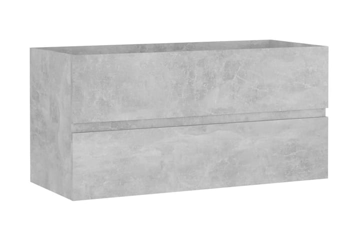 Allaskaappi betoninharmaa 90x38,5x45 cm lastulevy - Allaskaappi