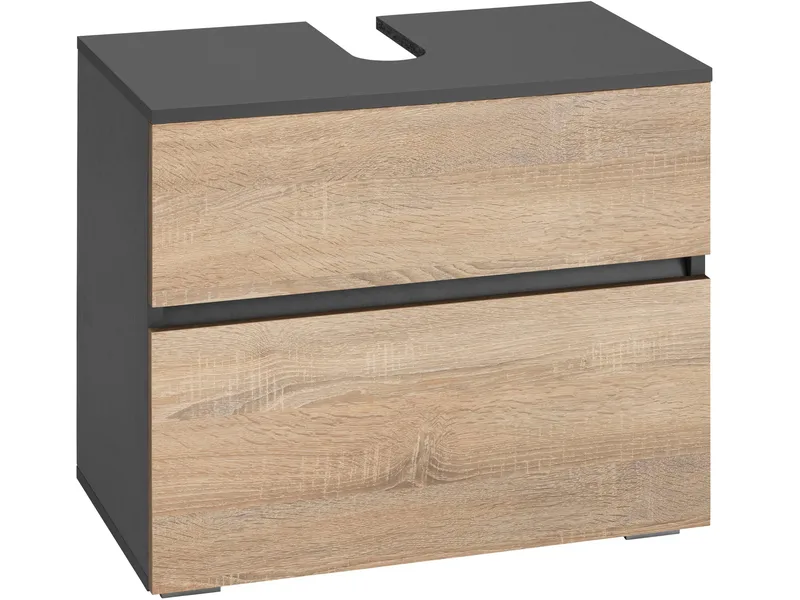 Allaskaappi Gaddesden 60x35 cm, Antrasiitti/Luonnonväri