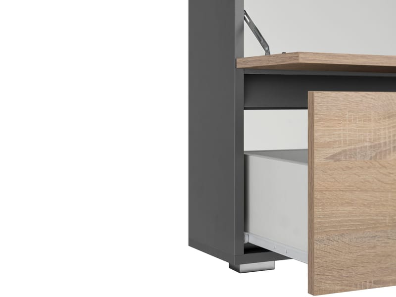 Allaskaappi Gaddesden 60x35 cm - Antrasiitti/Luonnonväri - Talo & remontointi - Keittiö & kylpyhuone - Kylpyhuone - Kylpyhuonekalusteet - Allaskaappi