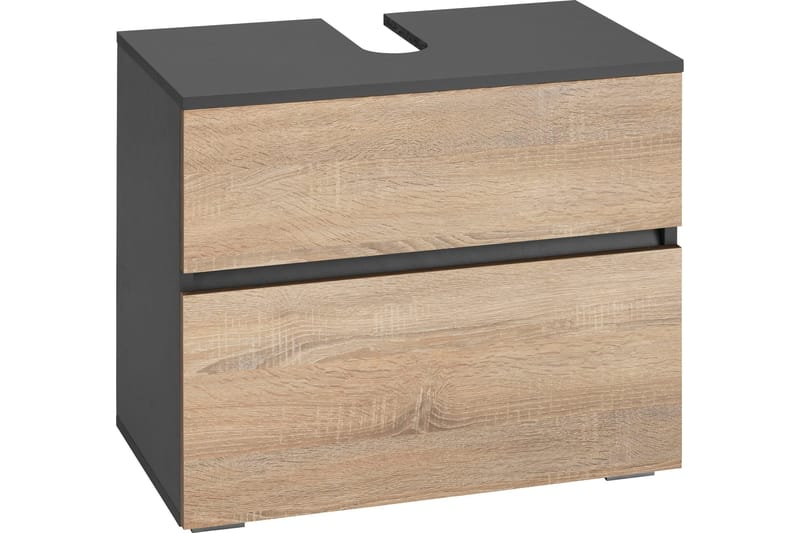 Allaskaappi Gaddesden 60x35 cm - Antrasiitti/Valkoinen - Talo & remontointi - Keittiö & kylpyhuone - Kylpyhuone - Kylpyhuonekalusteet - Allaskaappi