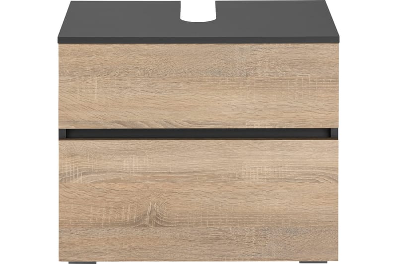 Allaskaappi Gaddesden 60x35 cm - Antrasiitti/Valkoinen - Talo & remontointi - Keittiö & kylpyhuone - Kylpyhuone - Kylpyhuonekalusteet - Allaskaappi