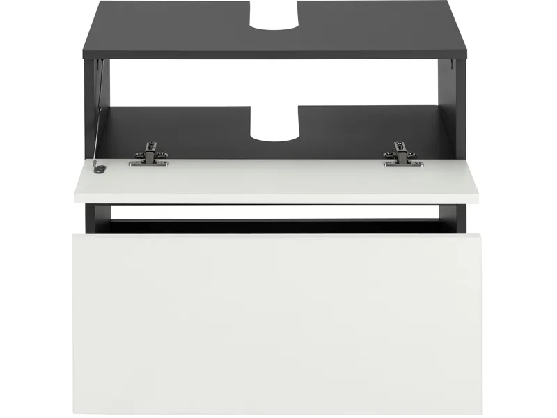 Allaskaappi Gaddesden 60x35 cm - Antrasiitti/Valkoinen - Talo & remontointi - Keittiö & kylpyhuone - Kylpyhuone - Kylpyhuonekalusteet - Allaskaappi