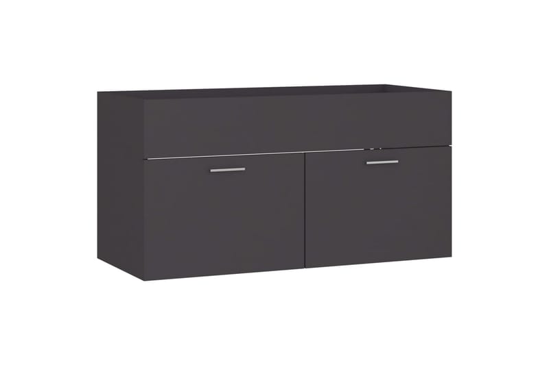 Allaskaappi harmaa 90x38,5x46 cm lastulevy - Harmaa - Talo & remontointi - Keittiö & kylpyhuone - Kylpyhuone - Kylpyhuonekalusteet - Allaskaappi