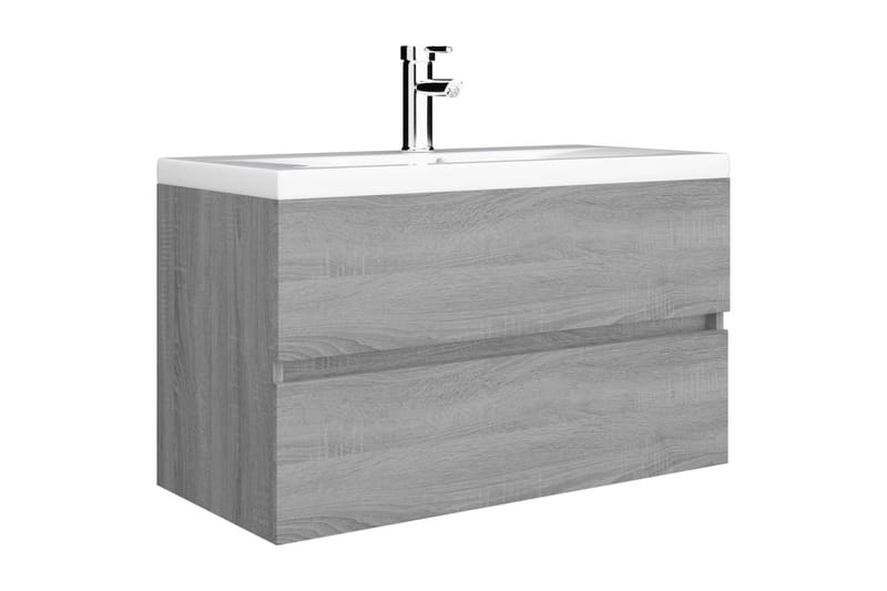 Allaskaappi harmaa Sonoma 80x38,5x45 cm tekninen puu - Harmaa - Talo & remontointi - Keittiö & kylpyhuone - Kylpyhuone - Kylpyhuonekalusteet - Allaskaappi